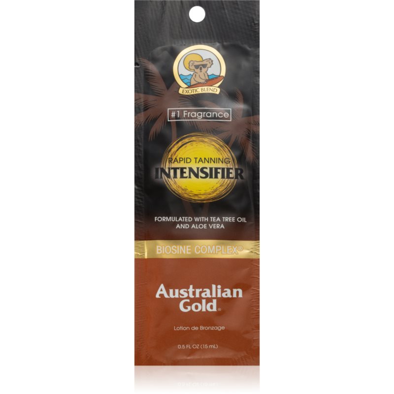 Australian Gold Rapid Tanning Intensifier testápoló tej a gyors barnulásért 15 ml-Ár