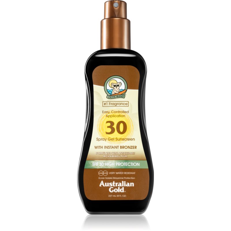 Australian Gold Spray Gel Sunscreen With Instant Bronzer színező védőgél SPF 30 237 ml-Ár