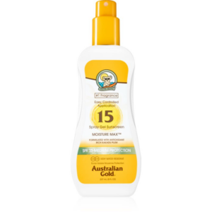 Australian Gold Spray Gel Sunscreen védő spray a káros napsugarak ellen SPF 15 237 ml-Ár