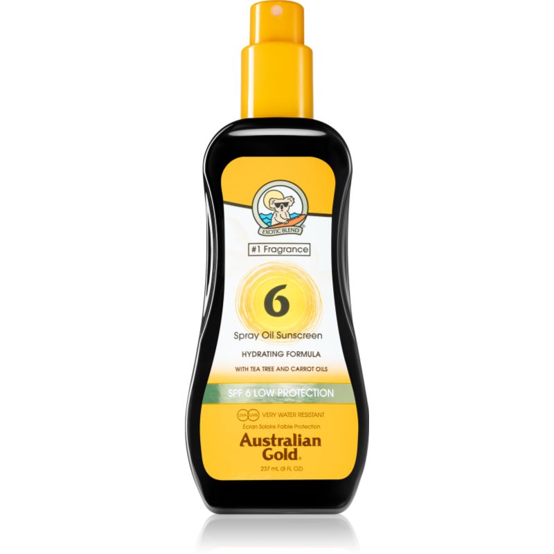 Australian Gold Spray Oil Sunscreen test olaj sprej a káros napsugarak ellen SPF 6 237 ml-Ár