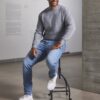 Authentic Russell grey men's sweatshirt