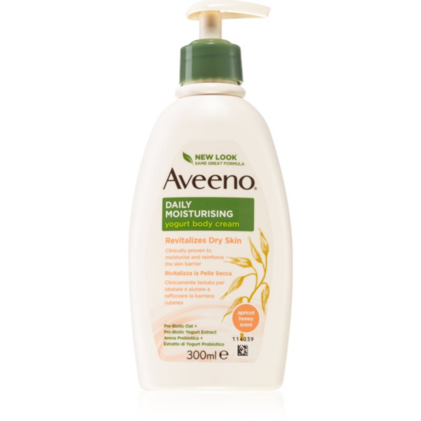 Aveeno Daily Moisturising Yoghurt body cream tápláló testápoló krém Apricot & Yoghurt 300 ml-Ár