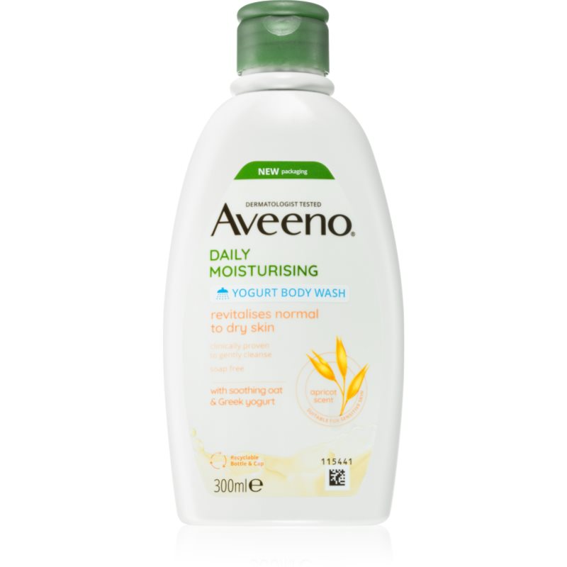 Aveeno Daily Moisturising Yoghurt body wash tápláló tusoló gél Apricot & Yoghurt 300 ml-Ár