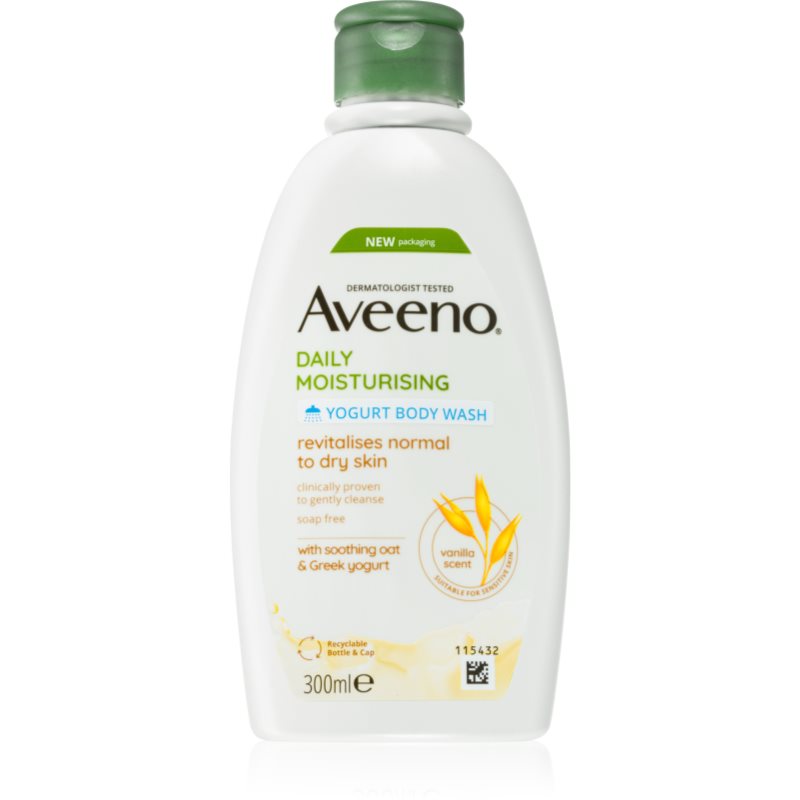 Aveeno Daily Moisturising Yoghurt body wash tápláló tusoló gél Vanilla & Yoghurt 300 ml-Ár