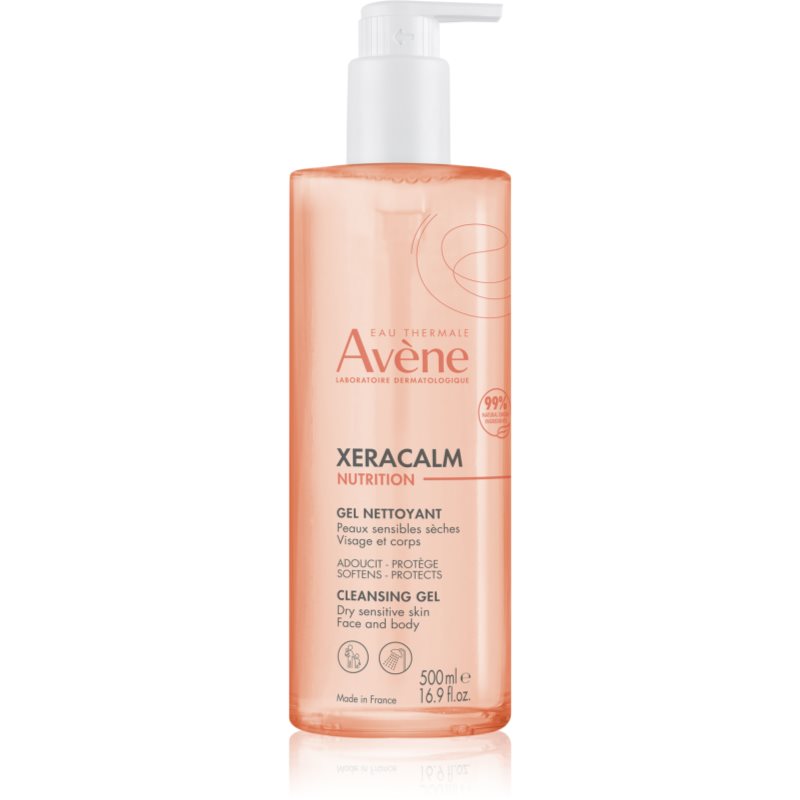 Avène XeraCalm Nutrition Cleansing Gel gyengéd tisztító gél száraz és érzékeny bőrre 500 ml-Ár