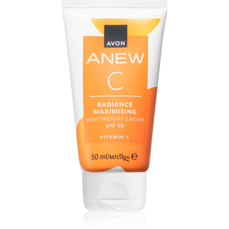 Avon Anew C Radiance Maximising könnyű nappali krém SPF 50 50 ml
