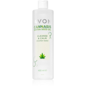 Avon Cannabis Sativa Oil Cleanse & Calm micellás sminklemosó víz nyugtató hatással 400 ml-Ár