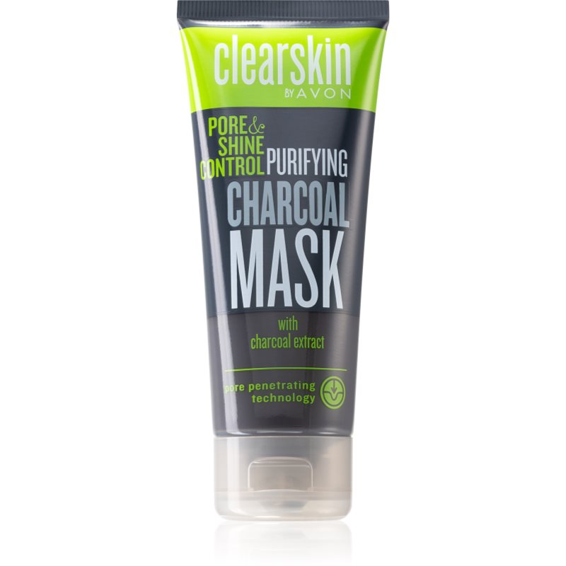 Avon Clearskin  Pore & Shine Control tisztító maszk aktív szénnel 75 ml-Eredeti