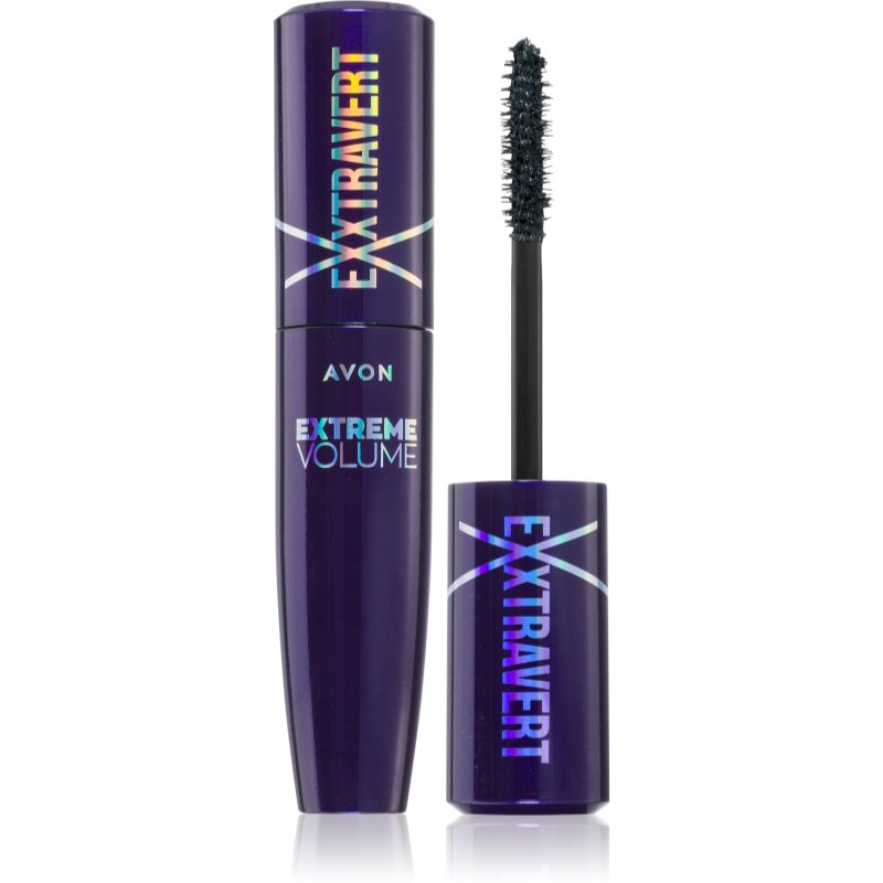 Avon Exxtravert Extreme Volume vízálló szempillaspirál a hosszú és dús pillákért árnyalat Blackest Black 9