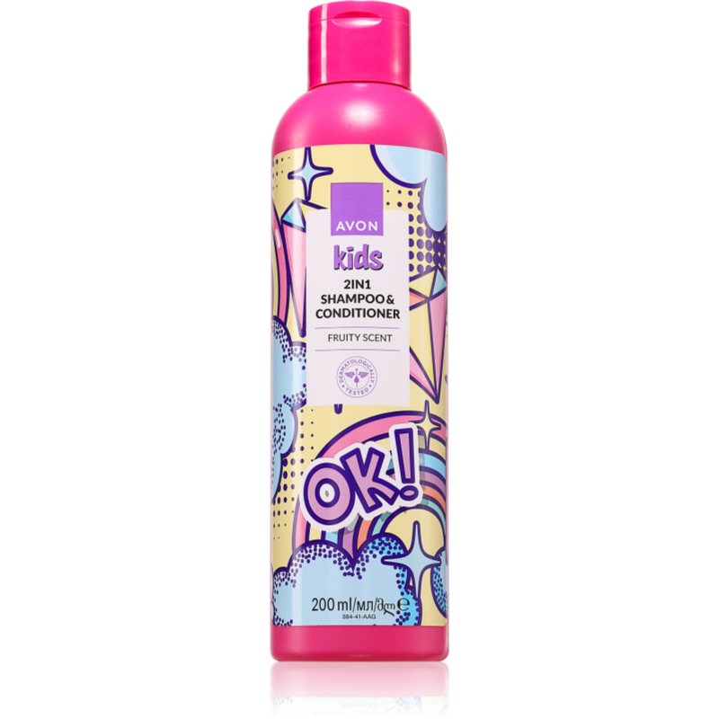 Avon Kids Fruit sampon és kondicionáló 2 in1 200 ml