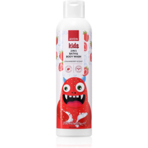 Avon Kids Strawberry fürdő termék 2 az 1-ben 200 ml