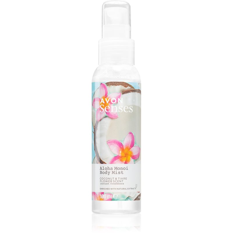 Avon Senses Aloha Monoi felpezsdítő spray testre 100 ml-Ár