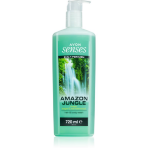 Avon Senses Amazon Jungle tusfürdő gél testre és hajra uraknak 720 ml-Ár
