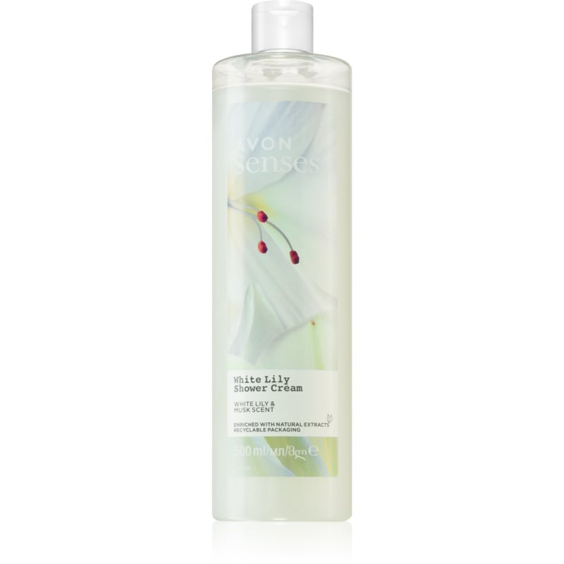 Avon Senses White Lily & Musk felfrissítő tusoló krém 500 ml-Ár