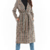 Awama Woman's Coat A368 Navy Blue