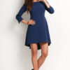 Awama Woman's Dress A115 Navy Blue