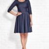 Awama Woman's Dress A76 Navy Blue