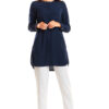 Awama Woman's Shirt A236 Navy Blue