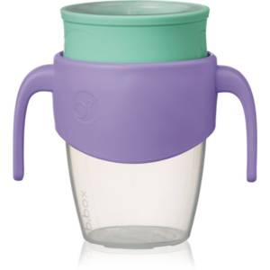 B.Box 360° Trainer Cup gyakorlóbögre fogantyúval Lilac Pop 6m+ 250 ml-Ár