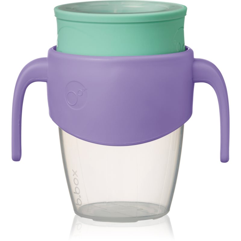 B.Box 360° Trainer Cup gyakorlóbögre fogantyúval Lilac Pop 6m+ 250 ml-Ár
