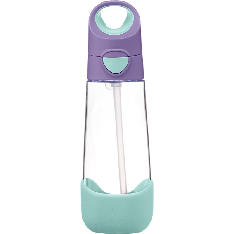 B.Box Bottle with Straw kulacs szívószállal Lilac Pop 600 ml