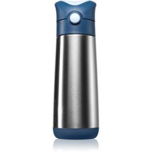 B.Box Insulated Drink Bottle termosz szívószállal Midnight 500 ml-ár