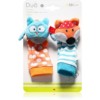 BBLÜV Düo csörgő zokni Owl / Fox 2 db-ár