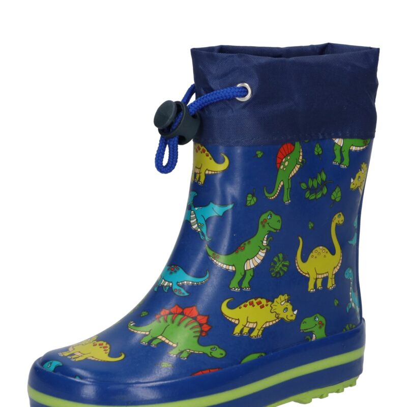 BECK Gumicsizmák 'Mini Dino'  kék / mustár / világoszöld / tűzpiros / fehér-hu