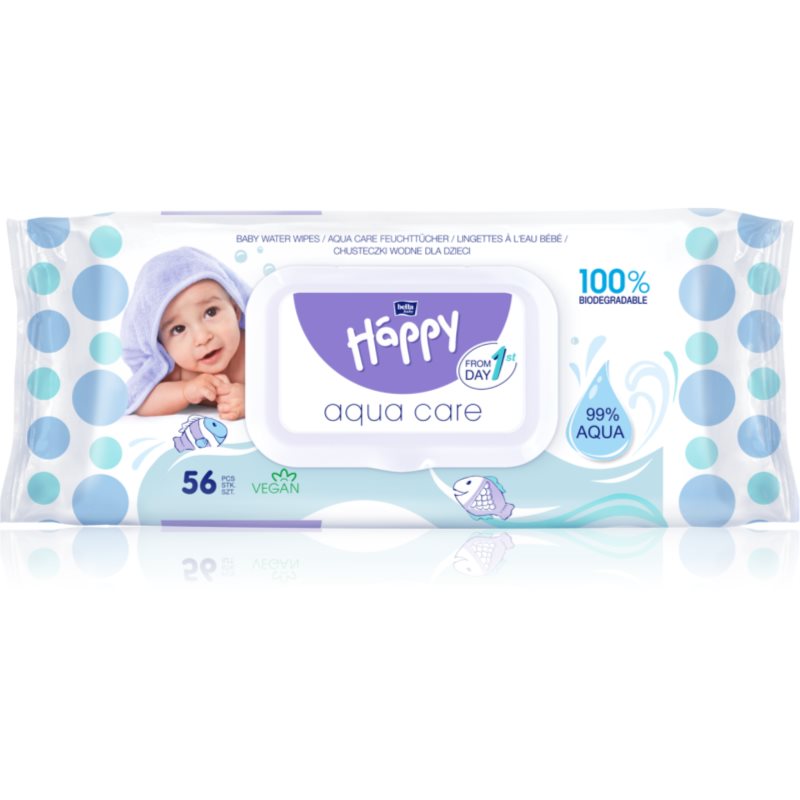 BELLA Baby Happy Aqua care nedves törlőkendő gyerekeknek 56 db-Ár