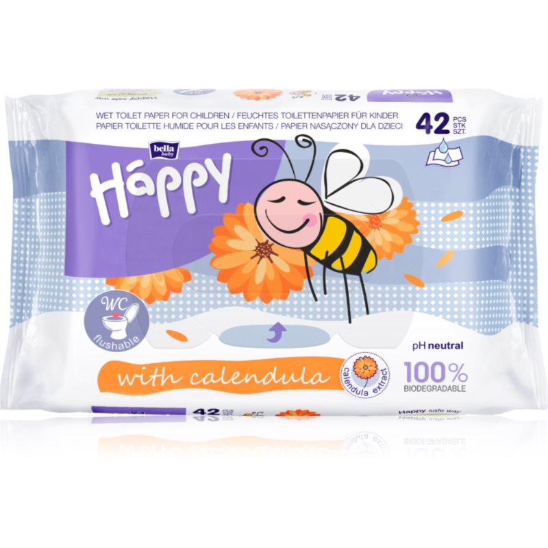 BELLA Baby Happy Calendula nedves WC papír körömvirággal gyermekeknek 42 db-Ár