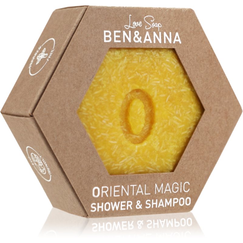 BEN&ANNA Love Soap Shower & Shampoo szilárd sampon és tusfürdő gél 2 az 1-ben Oriental Magic 60 g-Ár