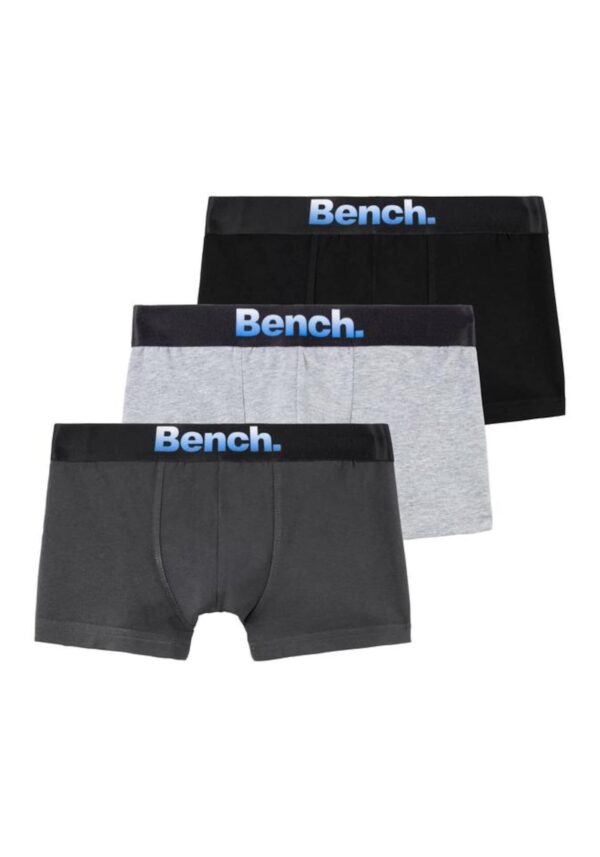 BENCH Alsónadrág  sötétszürke / fekete / fehér melír