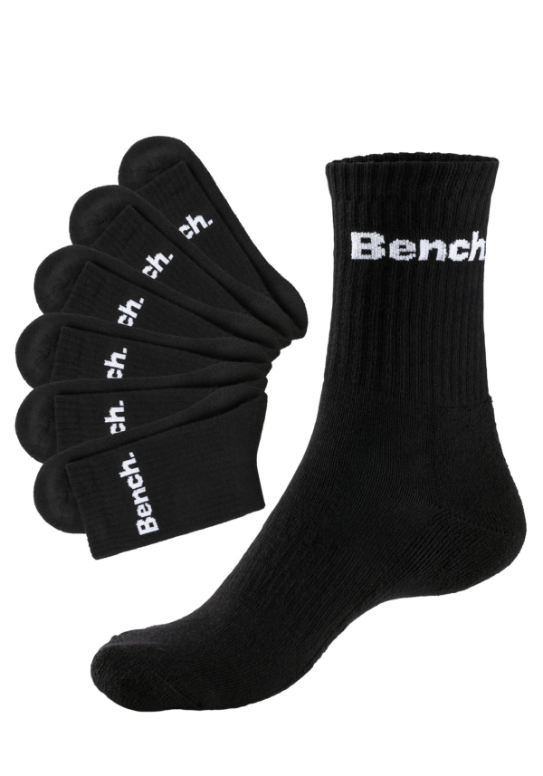 BENCH Sportzoknik  fekete / fehér-hu