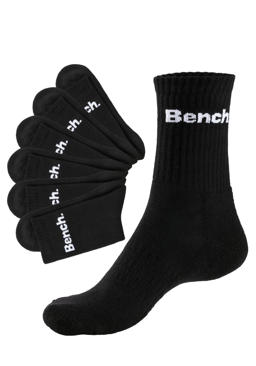 BENCH Sportzoknik  fekete / fehér-hu