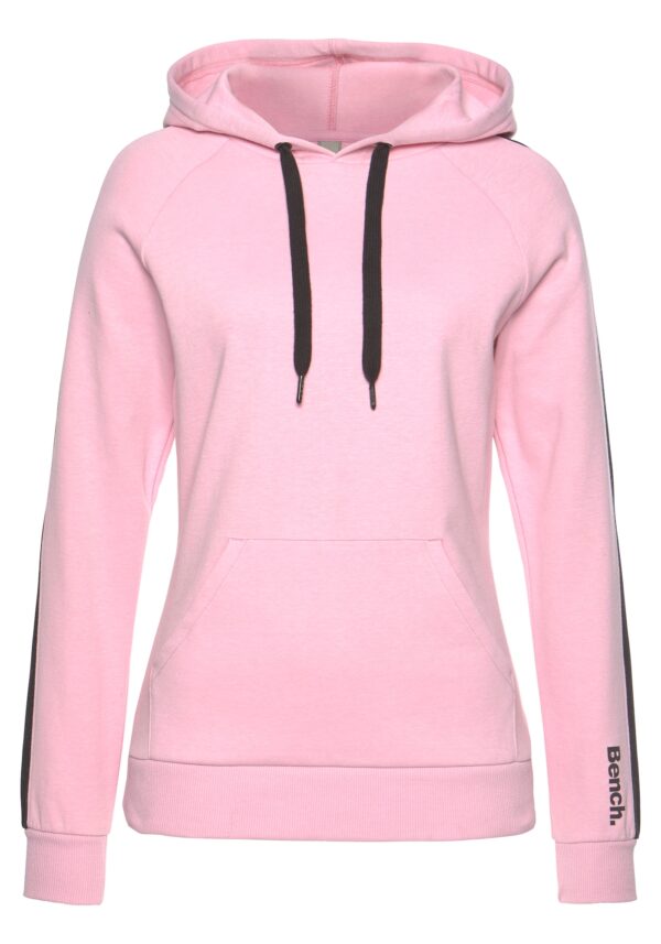 BENCH Tréning póló 'Lounge Hoodie'  világos-rózsaszín-hu