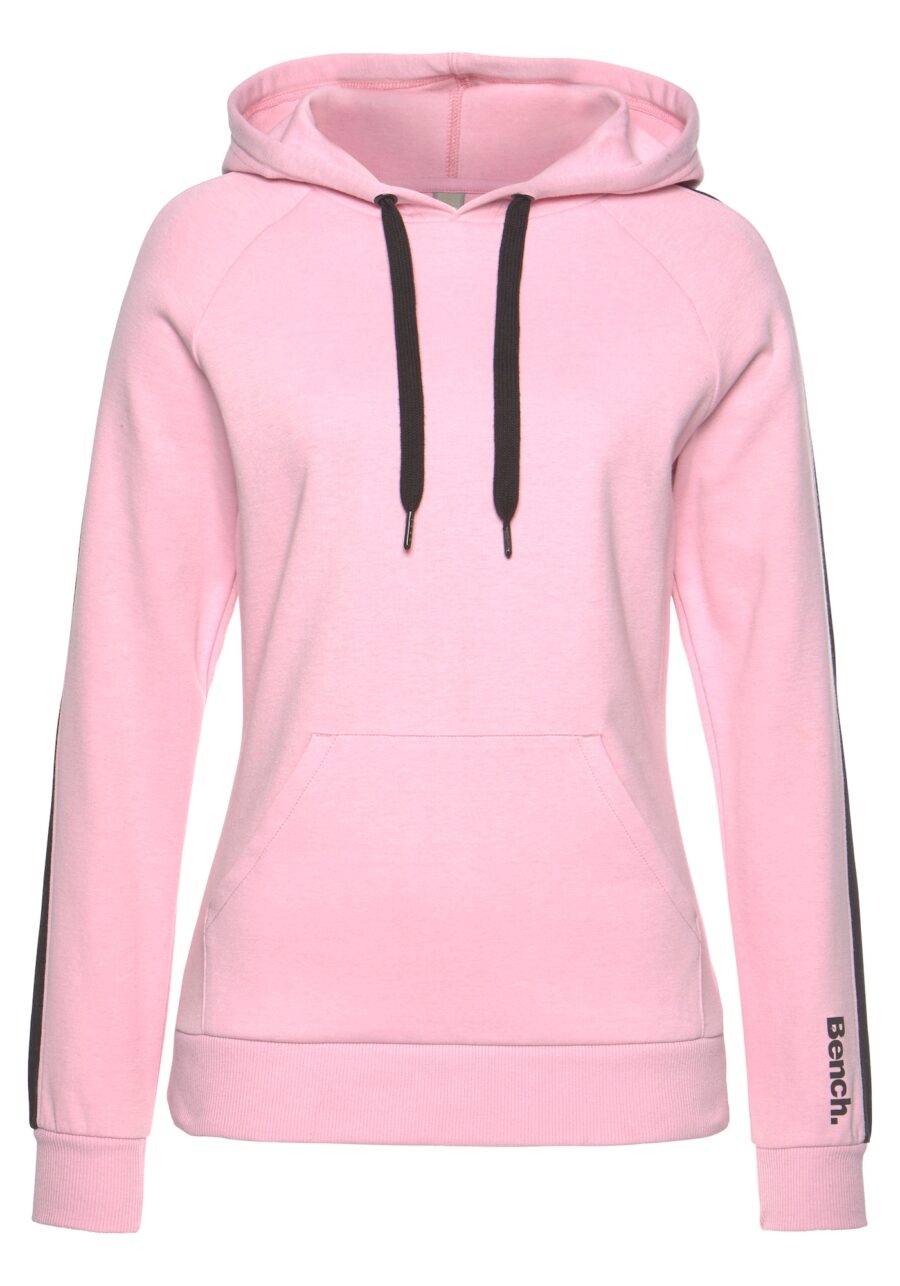 BENCH Tréning póló 'Lounge Hoodie'  világos-rózsaszín-hu