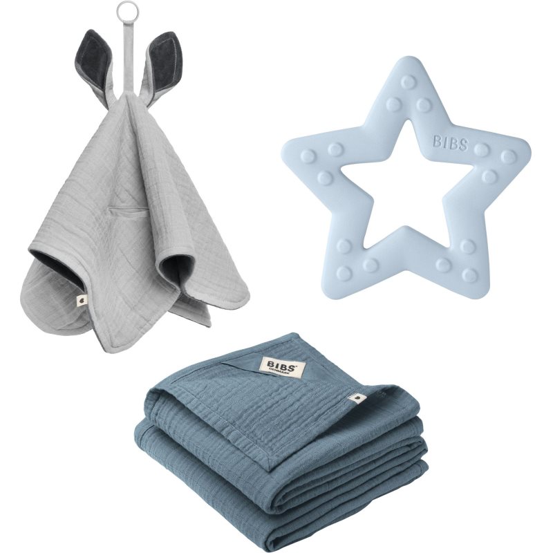 BIBS Baby Gift Set Medium ajándékszett újszülötteknek Baby Blue 3+ months-Ár
