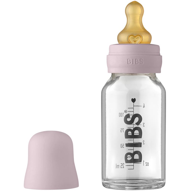 BIBS Baby Glass Bottle 110 ml cumisüveg Dusky Lilac 110 ml-Ár