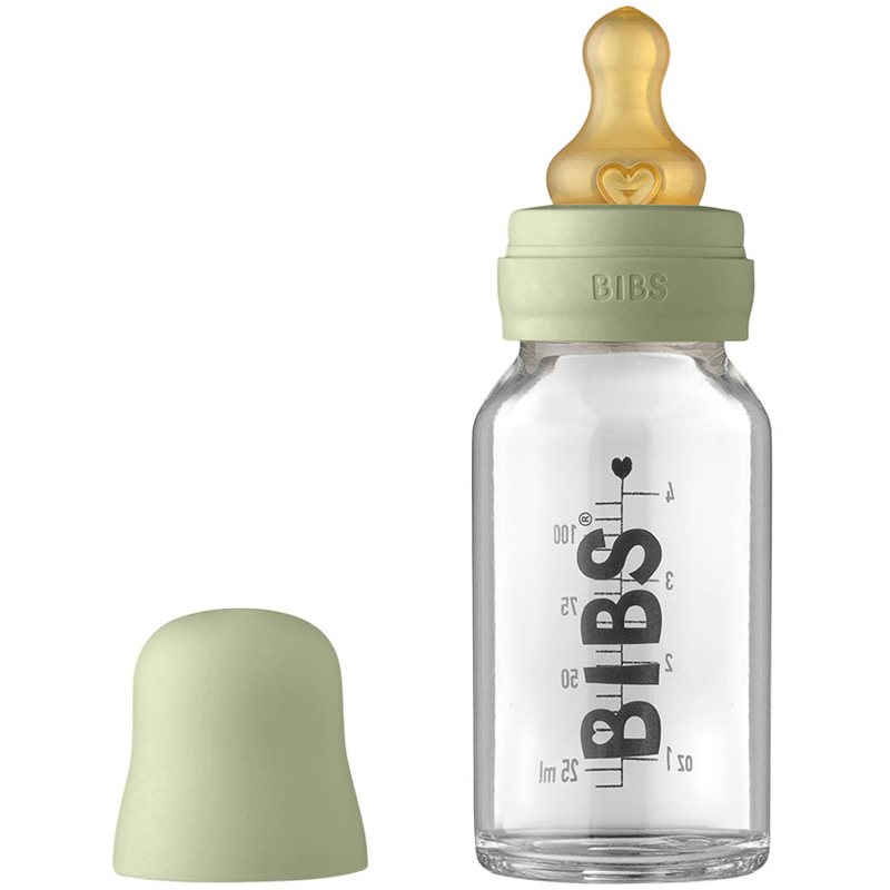 BIBS Baby Glass Bottle 110 ml cumisüveg Sage 110 ml-Ár