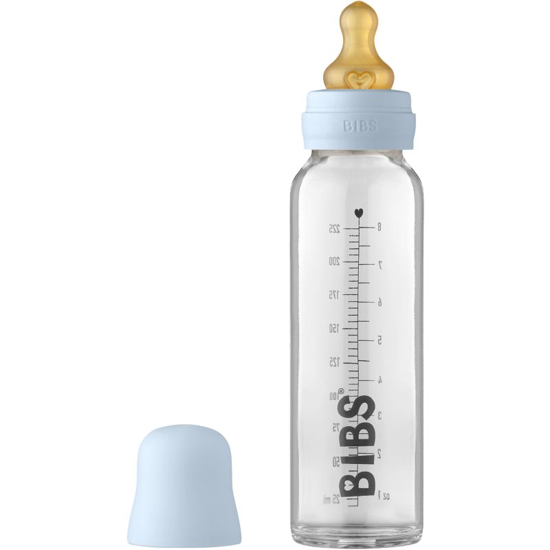 BIBS Baby Glass Bottle 225 ml cumisüveg Baby Blue 225 ml-Ár