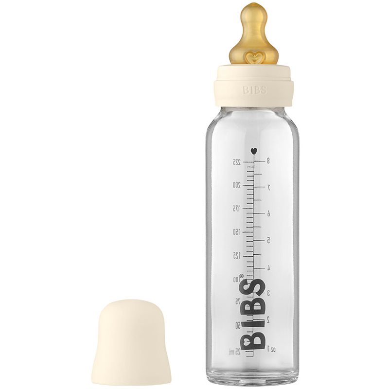 BIBS Baby Glass Bottle 225 ml cumisüveg Ivory 225 ml-Ár