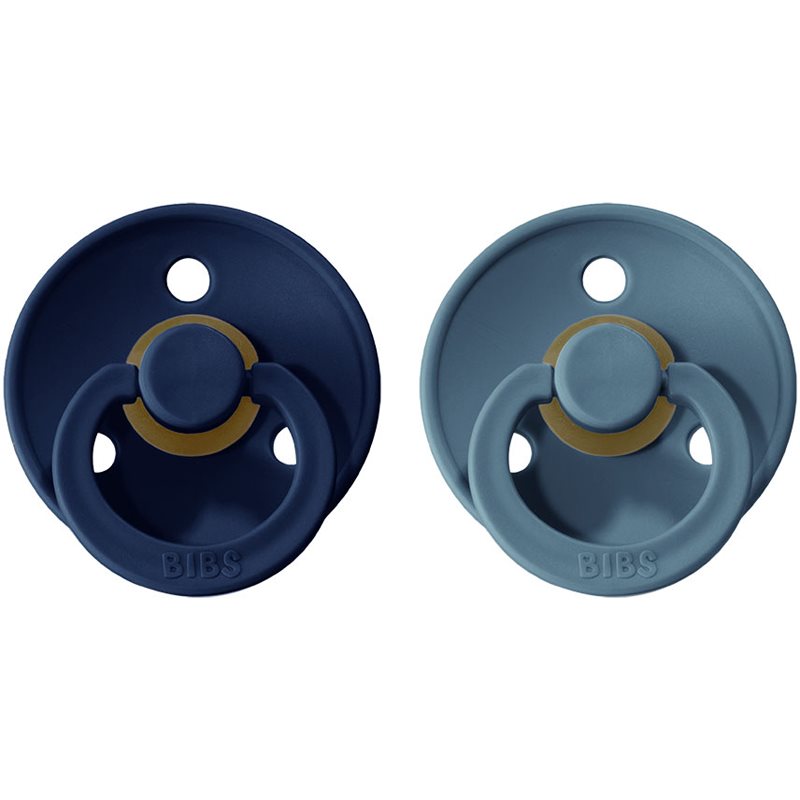 BIBS Colour Natural Rubber Size 1: 0+ months cumi Deep Space / Petrol 2 db-Ár