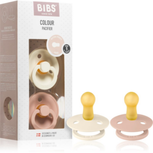 BIBS Colour Natural Rubber Size 1: 0+ months cumi Ivory / Blush 2 db-Ár