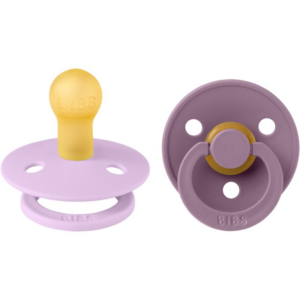 BIBS Colour Natural Rubber Size 1: 0+ months cumi Violet Sky / Mauve 2 db-Ár