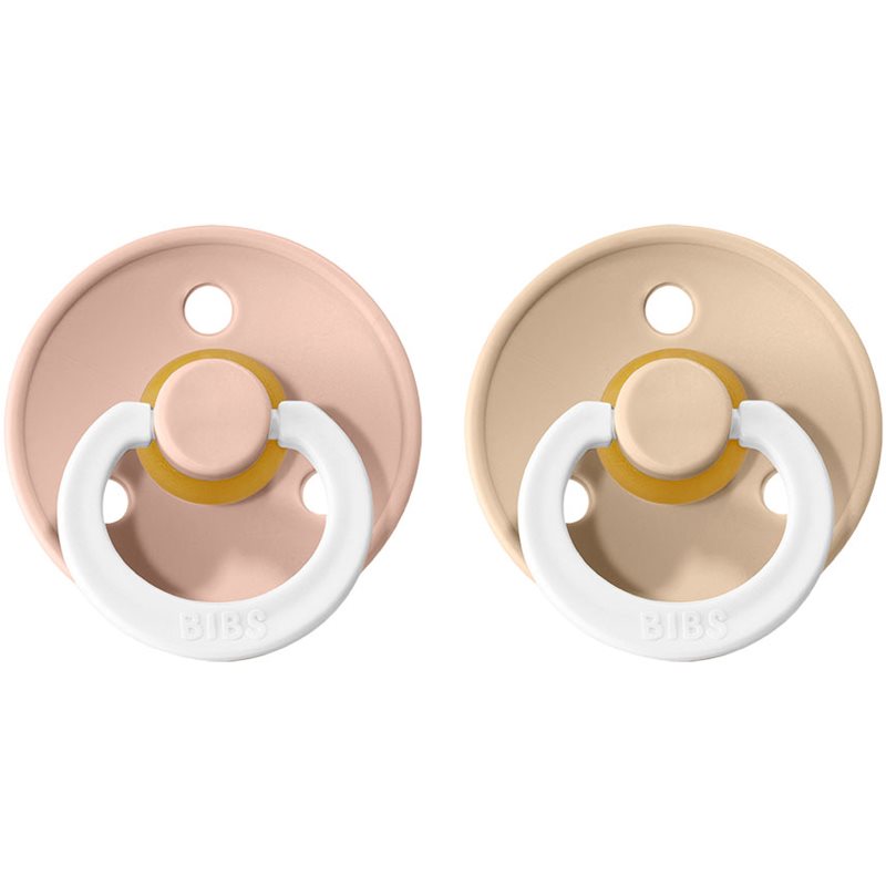 BIBS Colour Natural Rubber Size 2: 6+ months cumi Blush Night / Vanilla Night 2 db-Ár