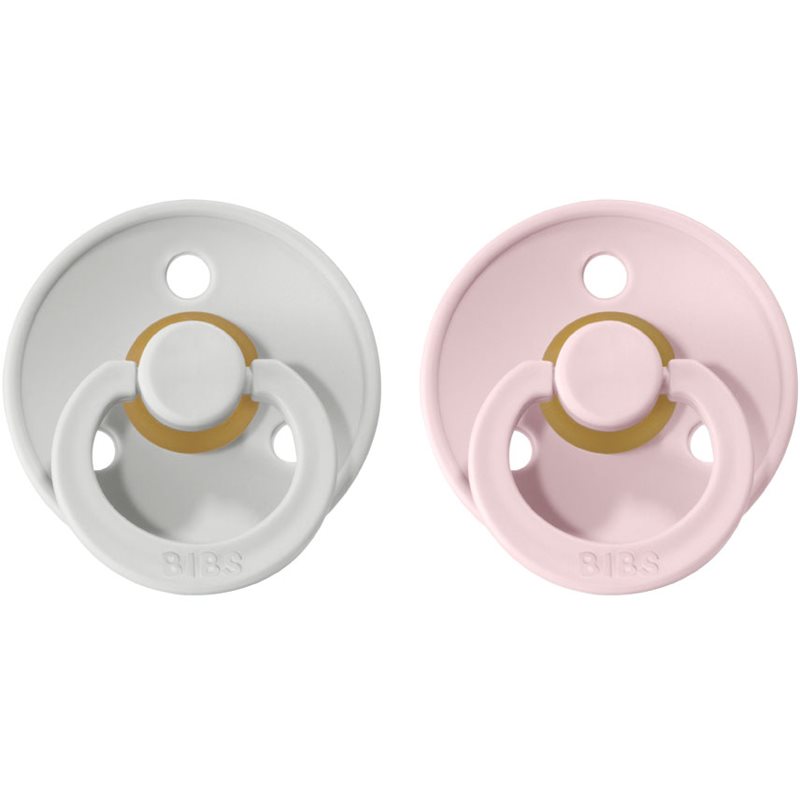 BIBS Colour Natural Rubber Size 2: 6+ months cumi Haze / Blossom 2 db-Ár