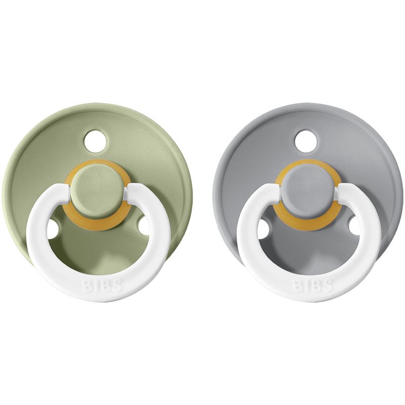BIBS Colour Natural Rubber Size 2: 6+ months cumi Sage Night / Cloud Night 2 db-Ár