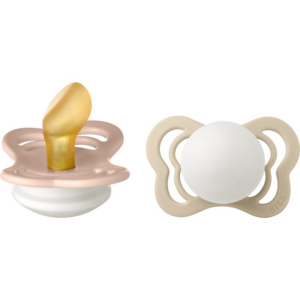 BIBS Couture Glow Natural Rubber Size 1: 0+ months cumi Blush / Vanilla 2 db-Ár