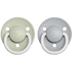 BIBS De Lux Natural Rubber Night Size 1: 0+ months cumi Sage / Cloud 2 db-ár