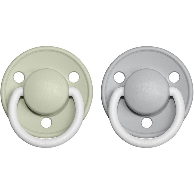 BIBS De Lux Natural Rubber Night Size 2: 6+ months cumi Sage / Cloud 2 db-Ár